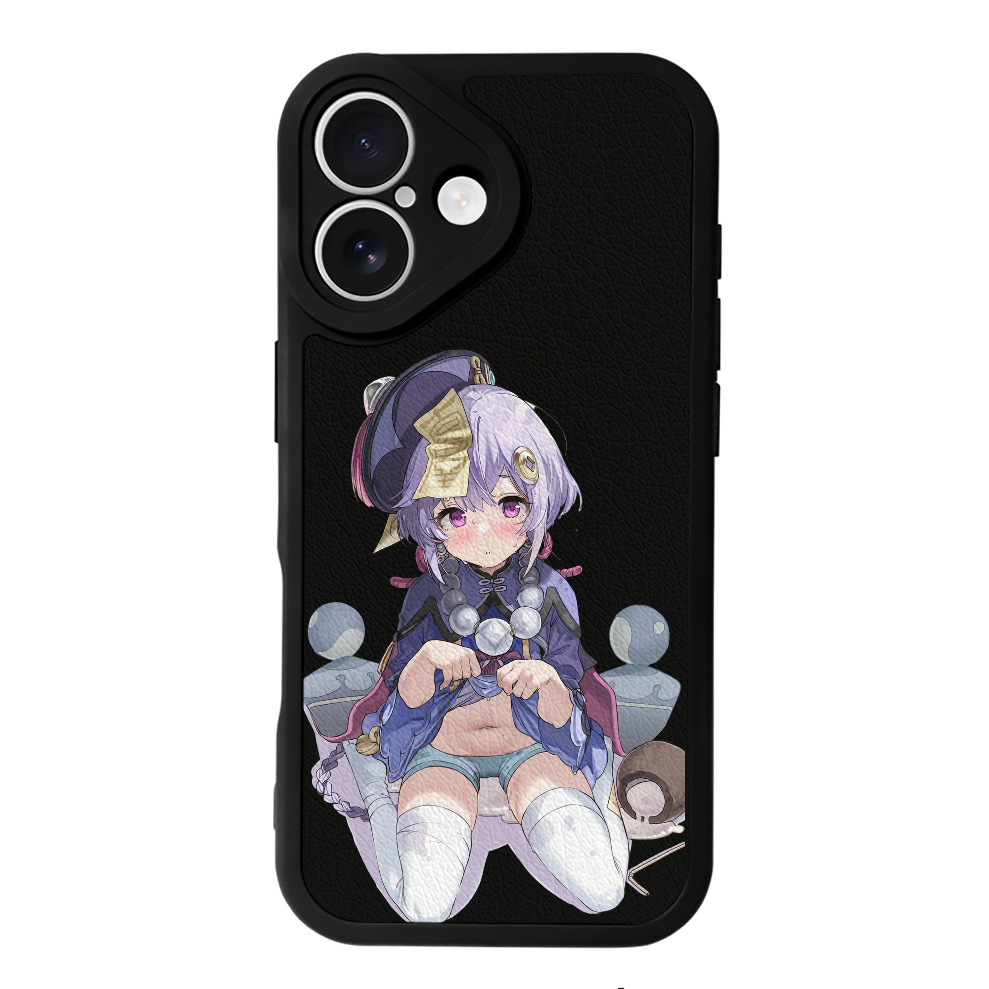 げんし神 七七 なな  genshin Nana 【iPhone 16シリーズ対応】シリコンスマホケース（レザー調） 材質：シリコン